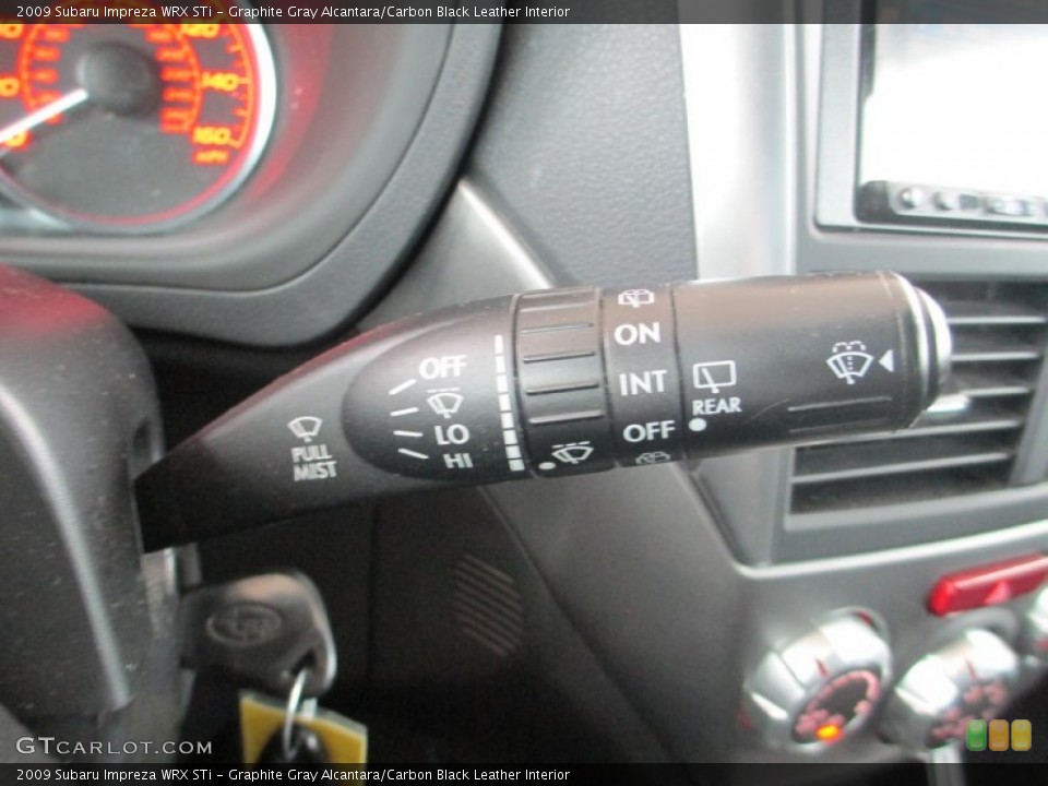 Graphite Gray Alcantara/Carbon Black Leather Interior Controls for the 2009 Subaru Impreza WRX STi #96623372