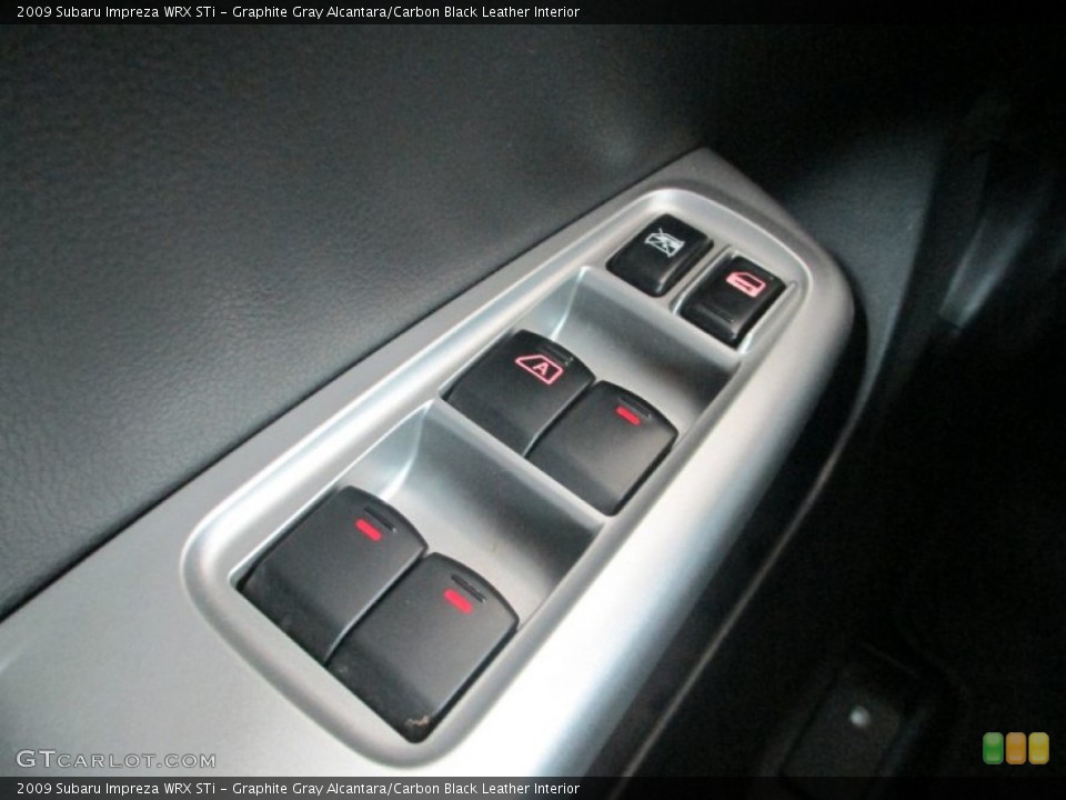 Graphite Gray Alcantara/Carbon Black Leather Interior Controls for the 2009 Subaru Impreza WRX STi #96623408