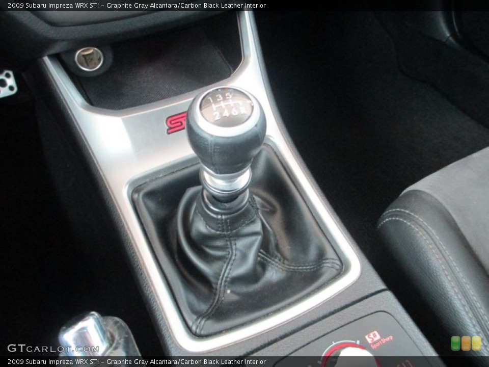 Graphite Gray Alcantara/Carbon Black Leather Interior Transmission for the 2009 Subaru Impreza WRX STi #96623471