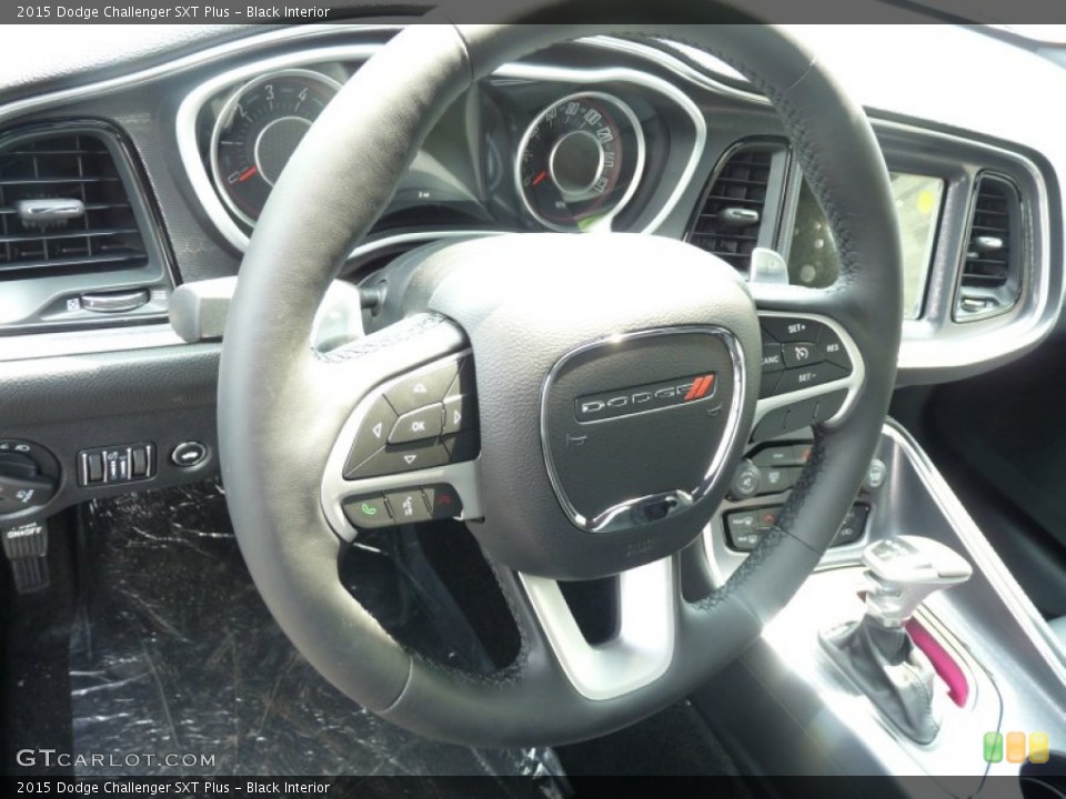 Black Interior Steering Wheel for the 2015 Dodge Challenger SXT Plus #96624389