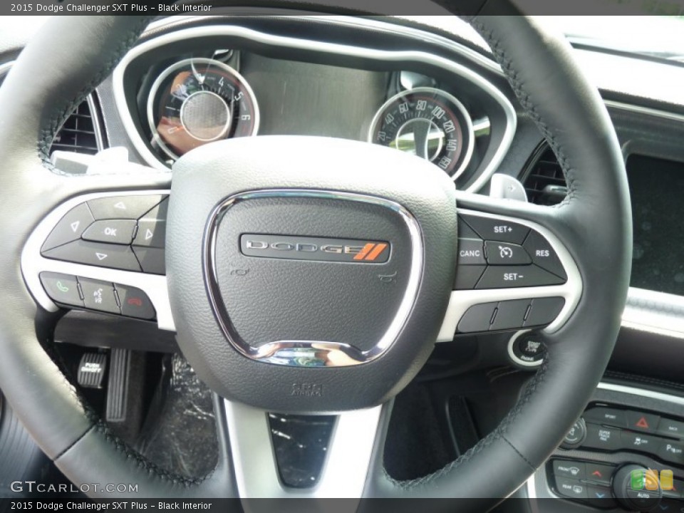 Black Interior Steering Wheel for the 2015 Dodge Challenger SXT Plus #96624413