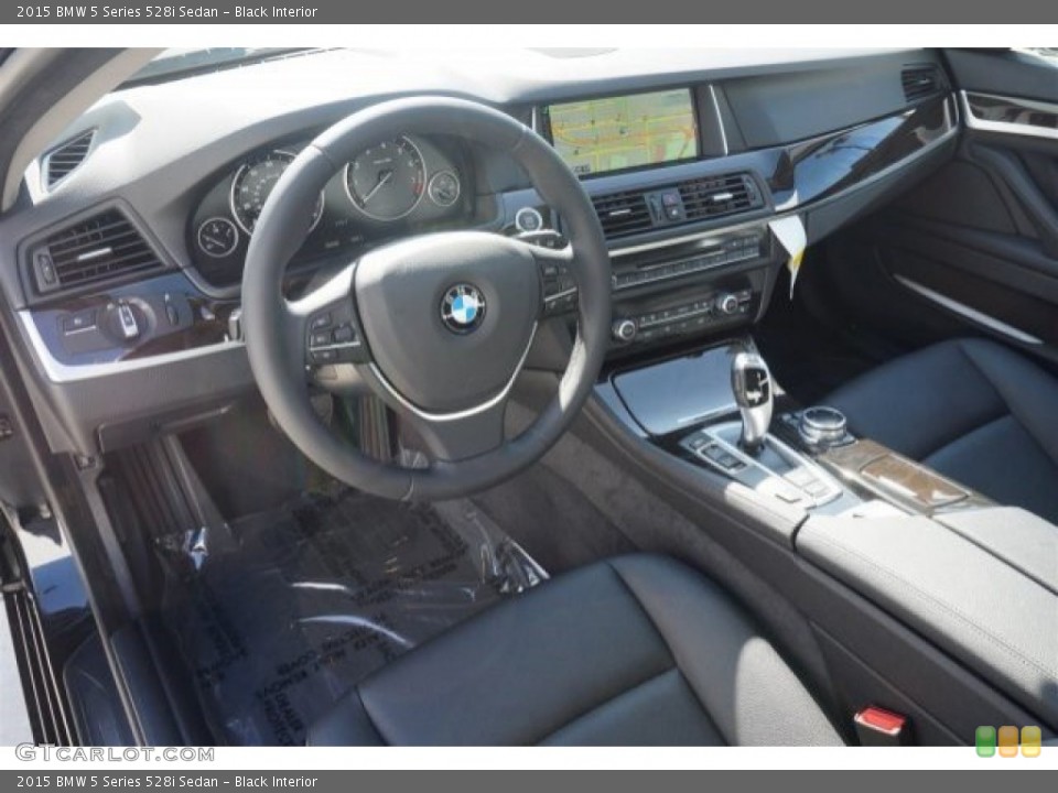 Black Interior Photo for the 2015 BMW 5 Series 528i Sedan #96624968