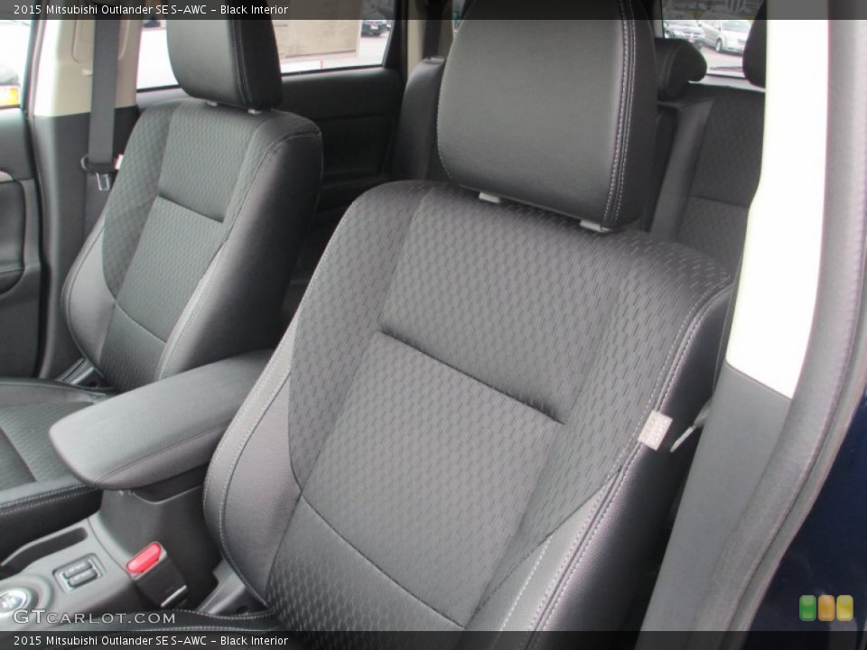 Black Interior Front Seat for the 2015 Mitsubishi Outlander SE S-AWC #96627510