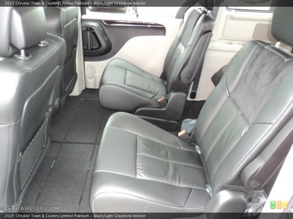 Black/Light Graystone Interior Rear Seat for the 2015 Chrysler Town & Country Limited Platinum #96634889