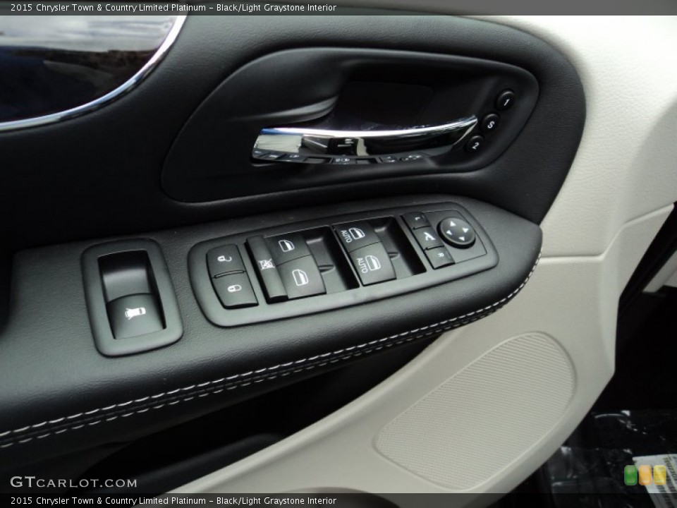 Black/Light Graystone Interior Controls for the 2015 Chrysler Town & Country Limited Platinum #96634946