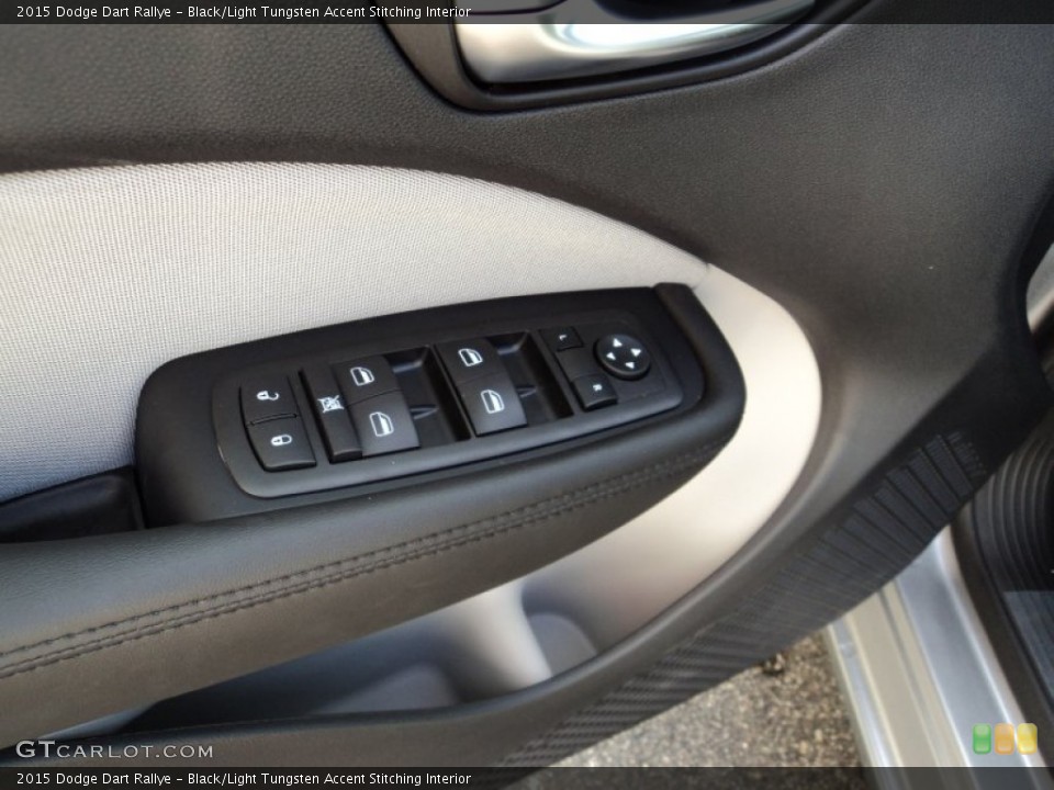 Black/Light Tungsten Accent Stitching Interior Controls for the 2015 Dodge Dart Rallye #96636503