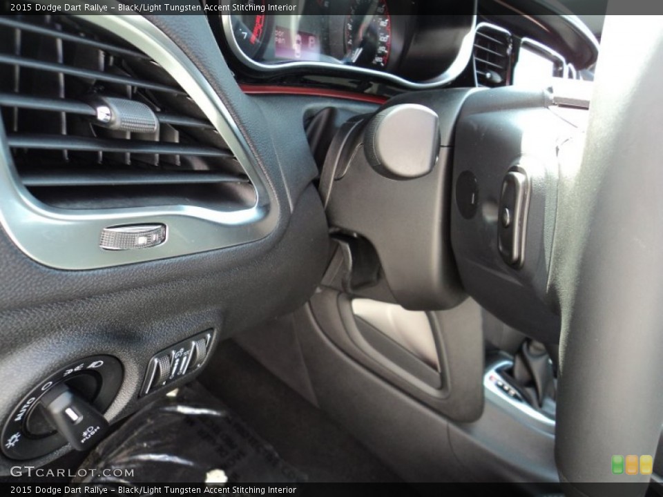 Black/Light Tungsten Accent Stitching Interior Controls for the 2015 Dodge Dart Rallye #96636521