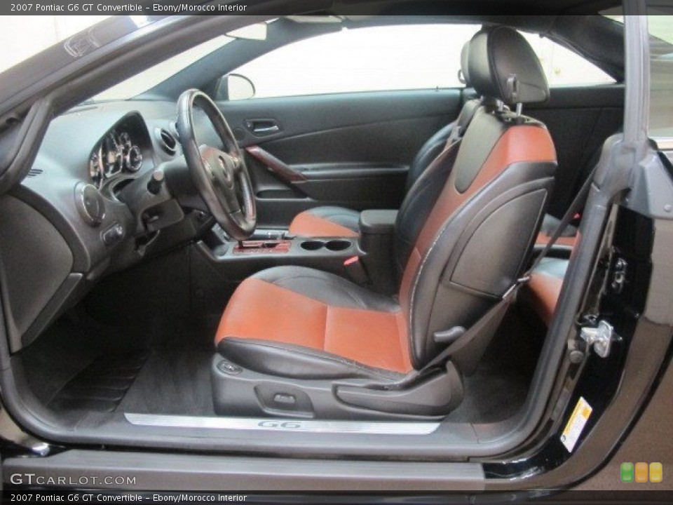 Ebony/Morocco Interior Photo for the 2007 Pontiac G6 GT Convertible #96640943