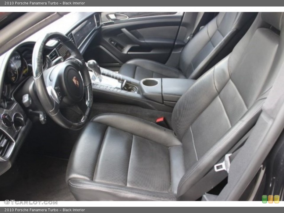 Black Interior Front Seat for the 2010 Porsche Panamera Turbo #96643591