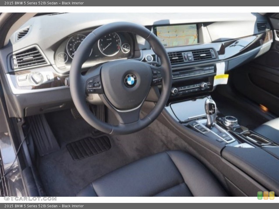 Black Interior Photo for the 2015 BMW 5 Series 528i Sedan #96644492