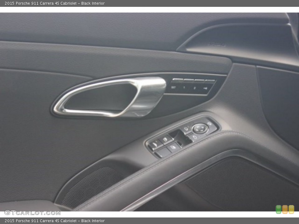 Black Interior Controls for the 2015 Porsche 911 Carrera 4S Cabriolet #96644627