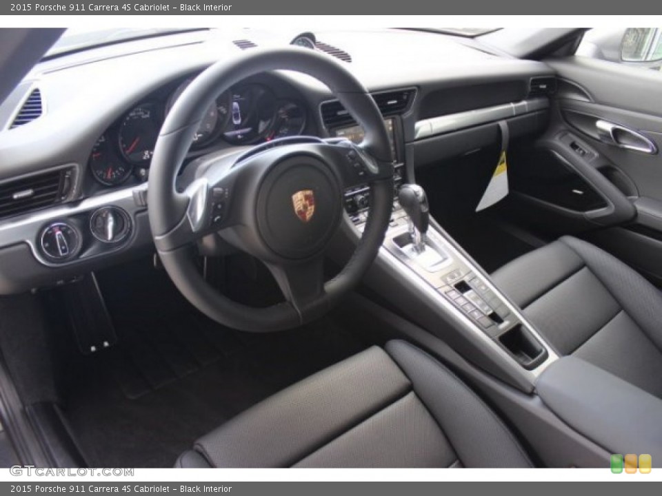 Black Interior Prime Interior for the 2015 Porsche 911 Carrera 4S Cabriolet #96644633