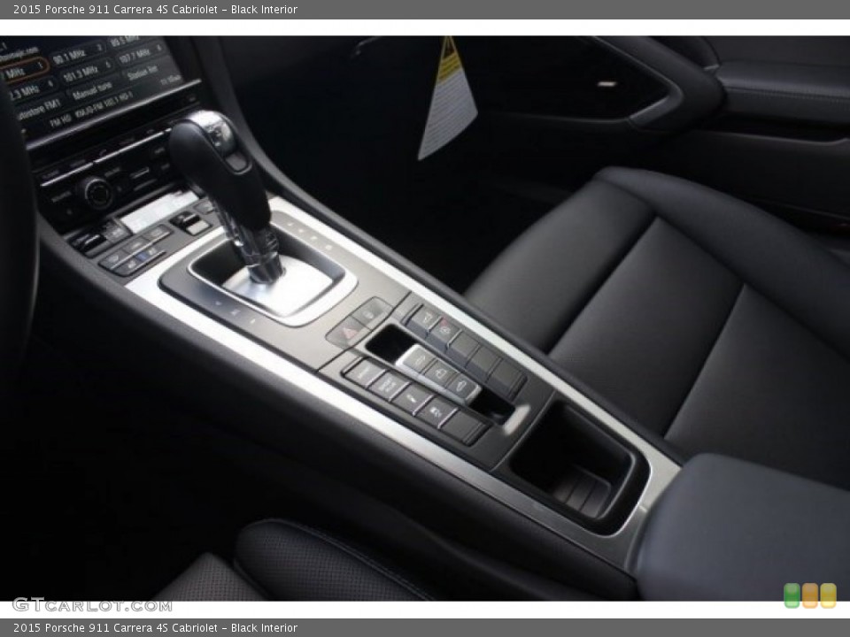 Black Interior Controls for the 2015 Porsche 911 Carrera 4S Cabriolet #96644654