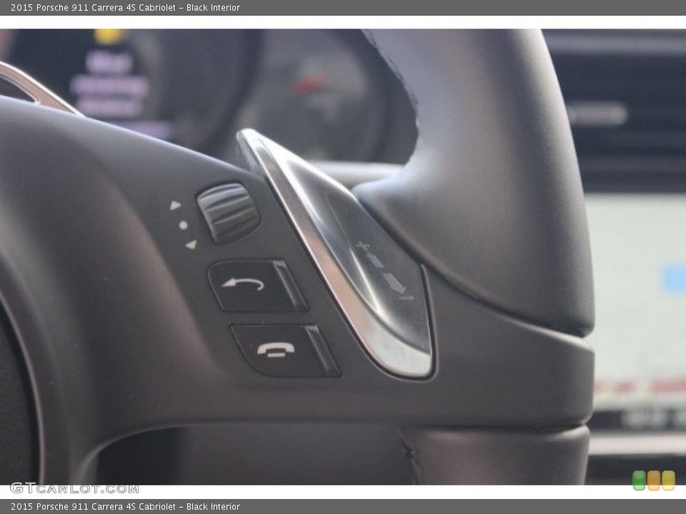 Black Interior Controls for the 2015 Porsche 911 Carrera 4S Cabriolet #96644702