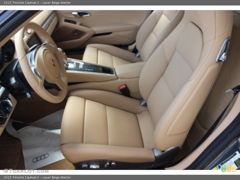 Luxor Beige Interior Front Seat for the 2015 Porsche Cayman S #96644849