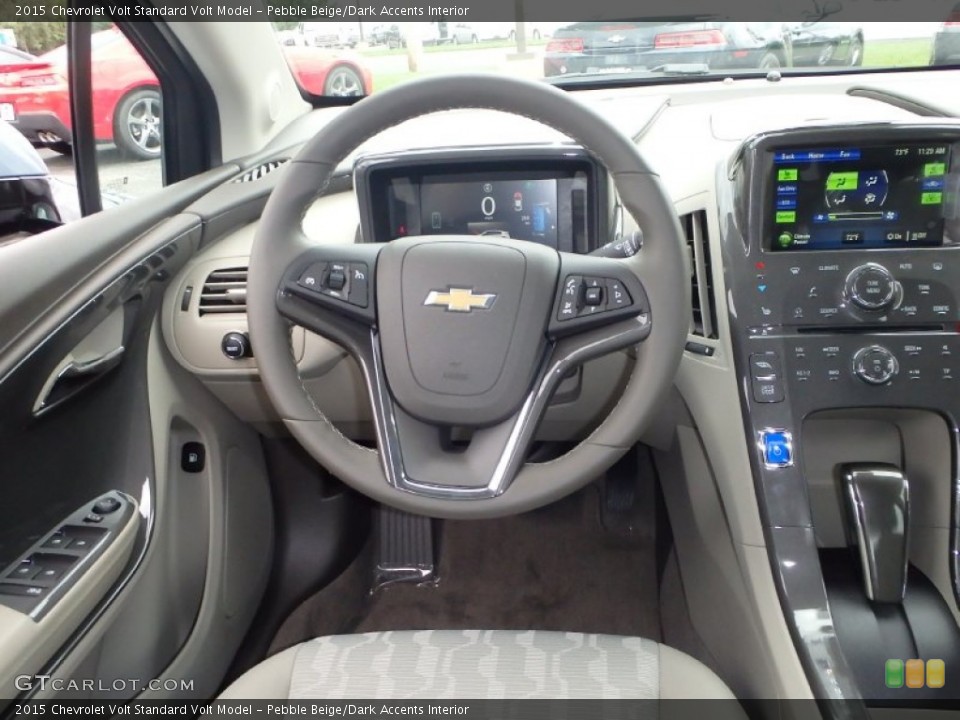 Pebble Beige/Dark Accents Interior Dashboard for the 2015 Chevrolet Volt  #96647647