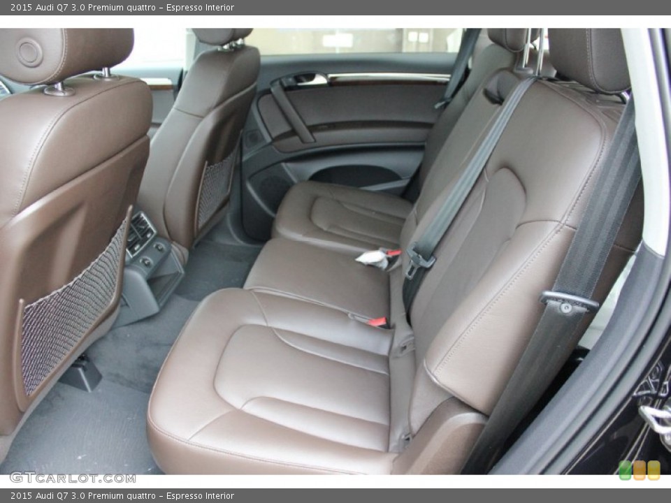 Espresso Interior Rear Seat for the 2015 Audi Q7 3.0 Premium quattro #96649532