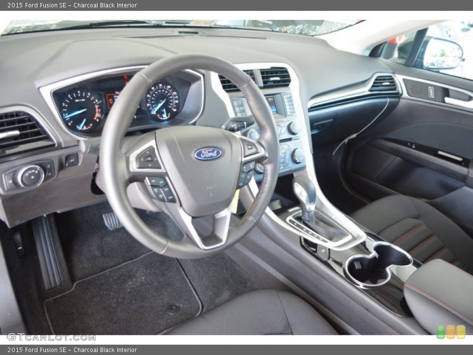 Charcoal Black Interior Photo for the 2015 Ford Fusion SE #96655883