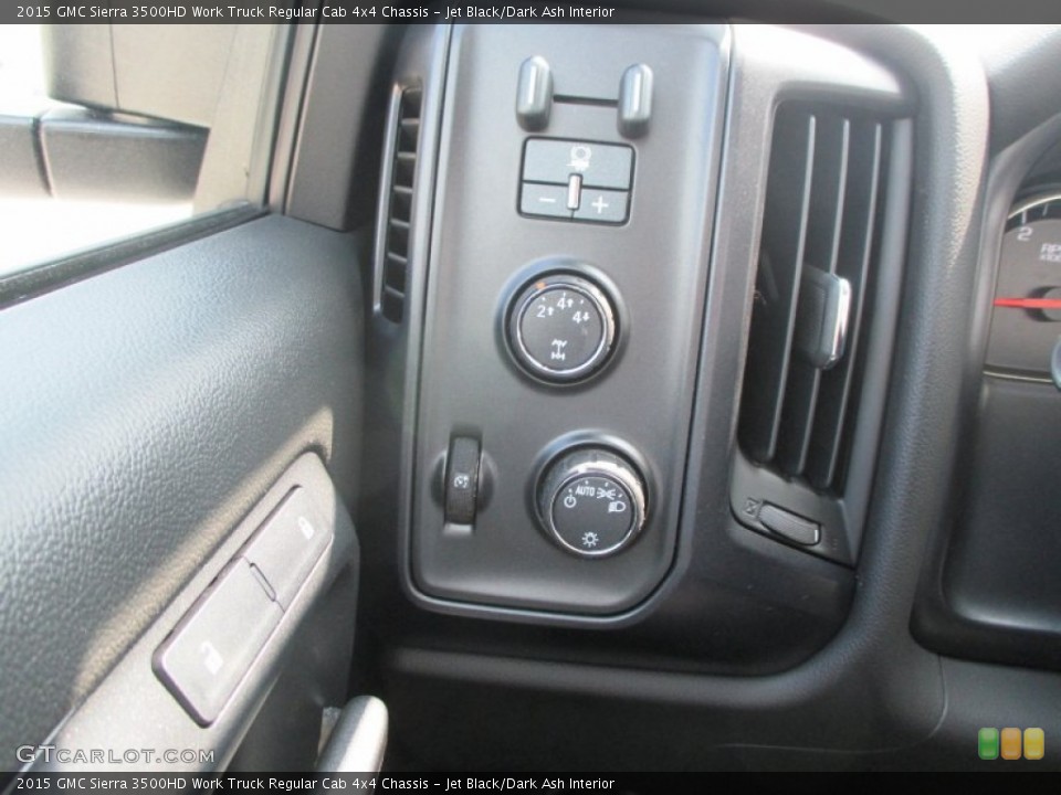 Jet Black/Dark Ash Interior Controls for the 2015 GMC Sierra 3500HD Work Truck Regular Cab 4x4 Chassis #96660728