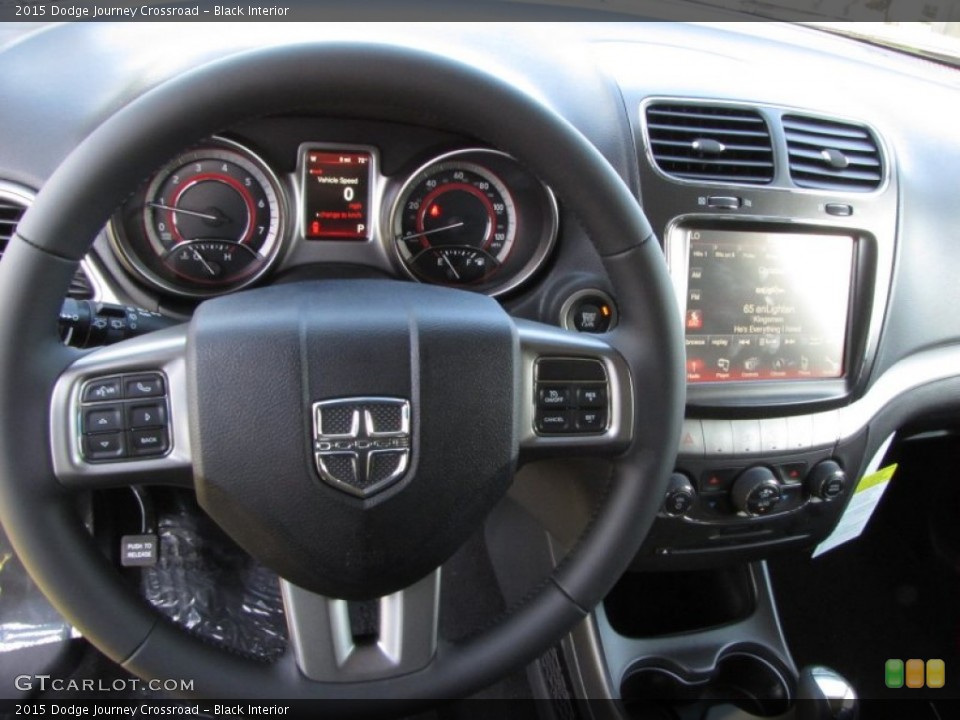 Black Interior Steering Wheel for the 2015 Dodge Journey Crossroad #96663464