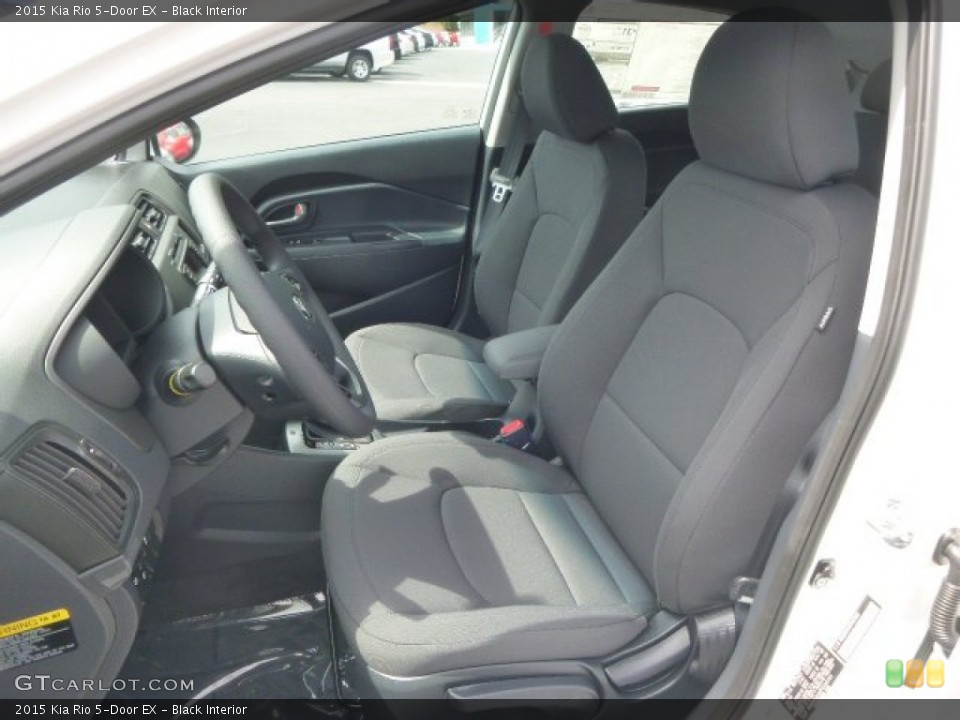 Black Interior Front Seat for the 2015 Kia Rio 5-Door EX #96669194