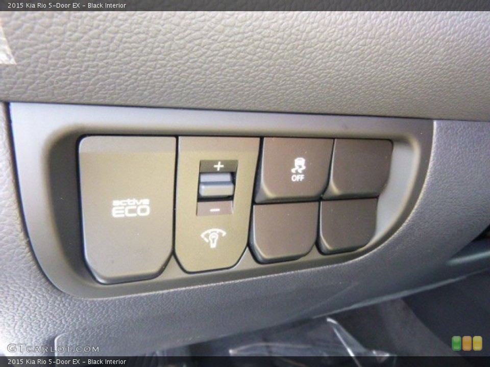 Black Interior Controls for the 2015 Kia Rio 5-Door EX #96669329