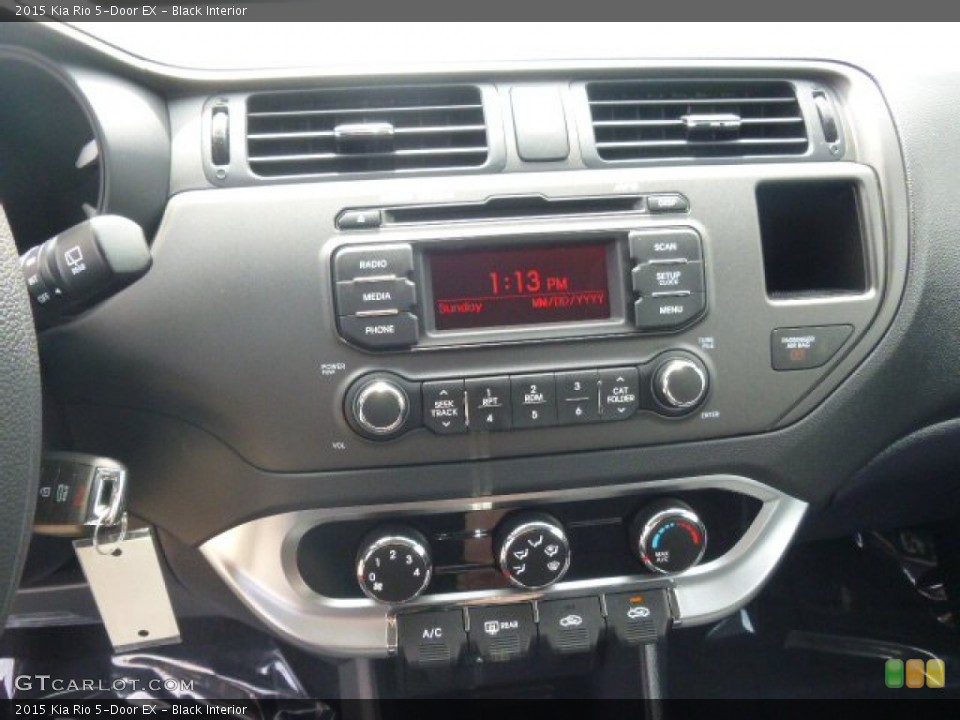 Black Interior Controls for the 2015 Kia Rio 5-Door EX #96669353
