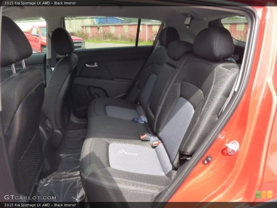 Black Interior Rear Seat for the 2015 Kia Sportage LX AWD #96669723