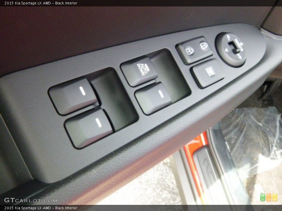 Black Interior Controls for the 2015 Kia Sportage LX AWD #96669797