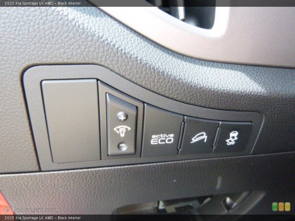 Black Interior Controls for the 2015 Kia Sportage LX AWD #96669821