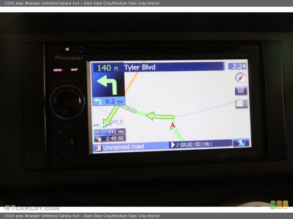 Dark Slate Gray/Medium Slate Gray Interior Navigation for the 2009 Jeep Wrangler Unlimited Sahara 4x4 #96680604