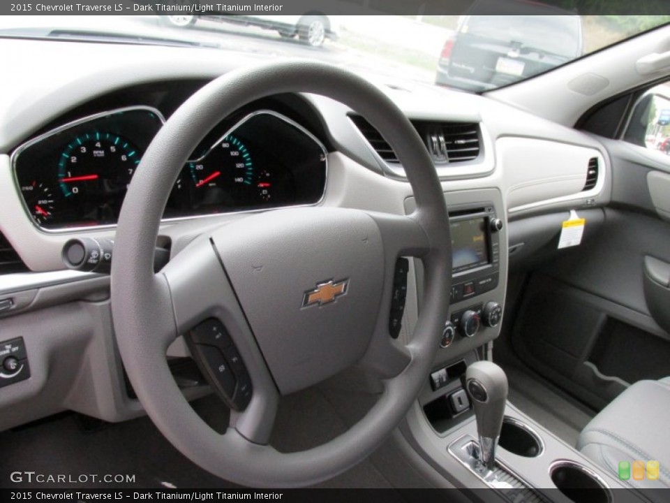 Dark Titanium/Light Titanium Interior Steering Wheel for the 2015 Chevrolet Traverse LS #96681802