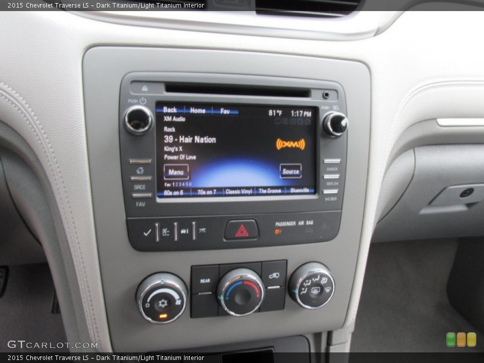 Dark Titanium/Light Titanium Interior Controls for the 2015 Chevrolet Traverse LS #96681853