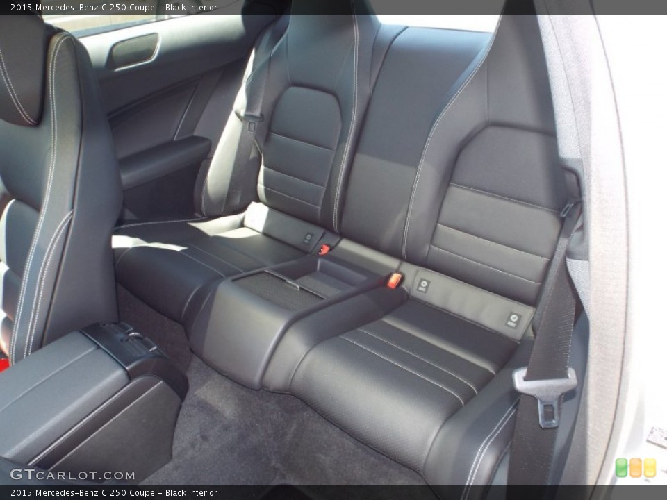 Black Interior Rear Seat for the 2015 Mercedes-Benz C 250 Coupe #96693120