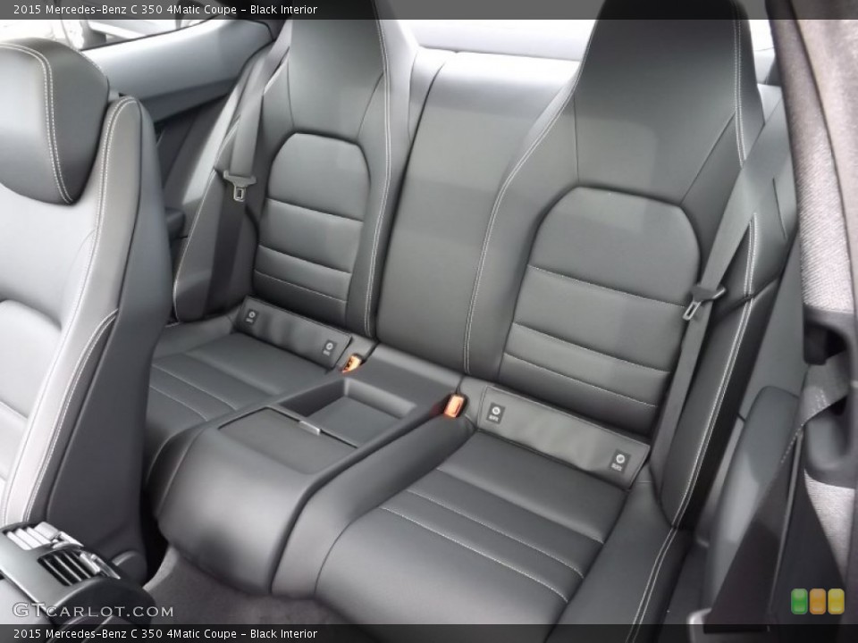 Black Interior Rear Seat for the 2015 Mercedes-Benz C 350 4Matic Coupe #96695125