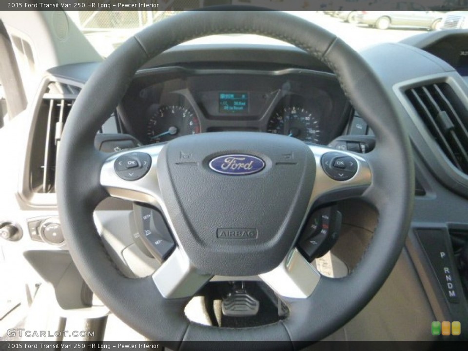 Pewter Interior Steering Wheel for the 2015 Ford Transit Van 250 HR Long #96698527