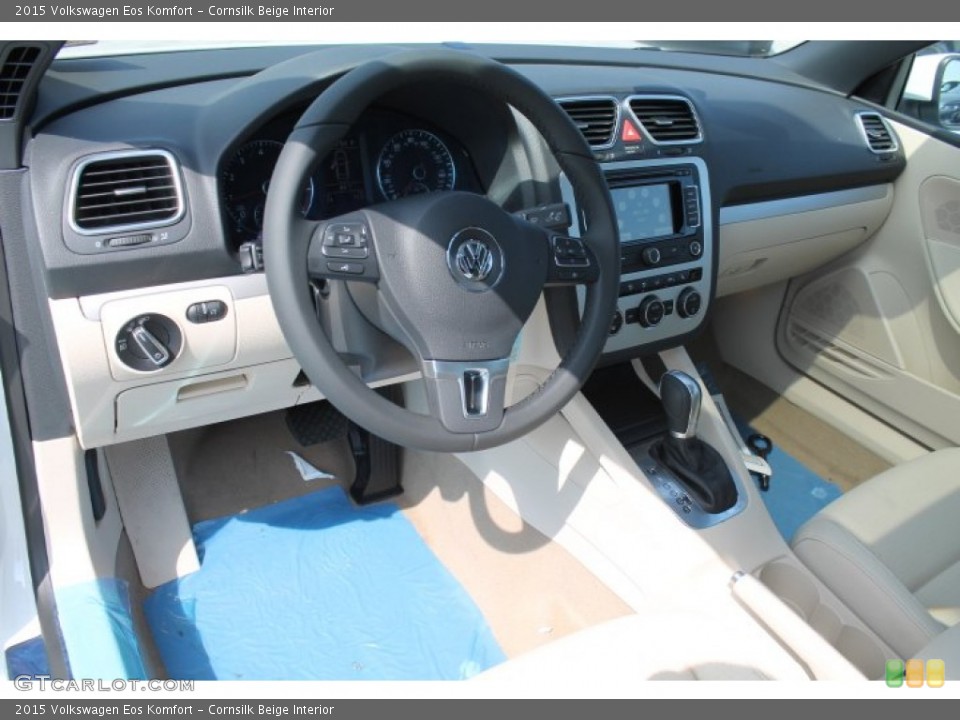 Cornsilk Beige Interior Dashboard for the 2015 Volkswagen Eos Komfort #96699610