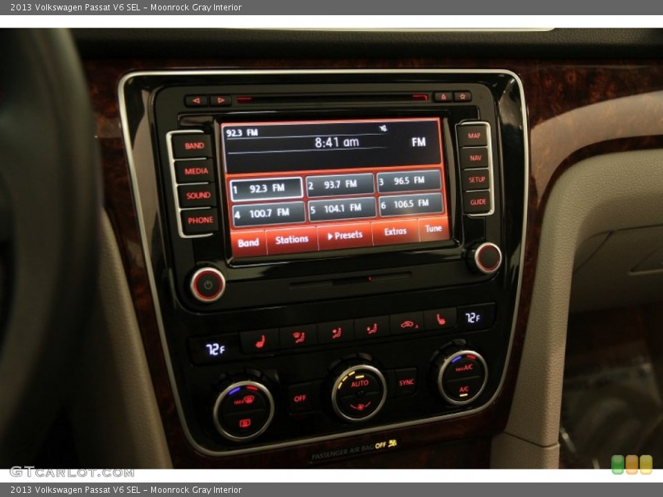 Moonrock Gray Interior Controls for the 2013 Volkswagen Passat V6 SEL #96701431