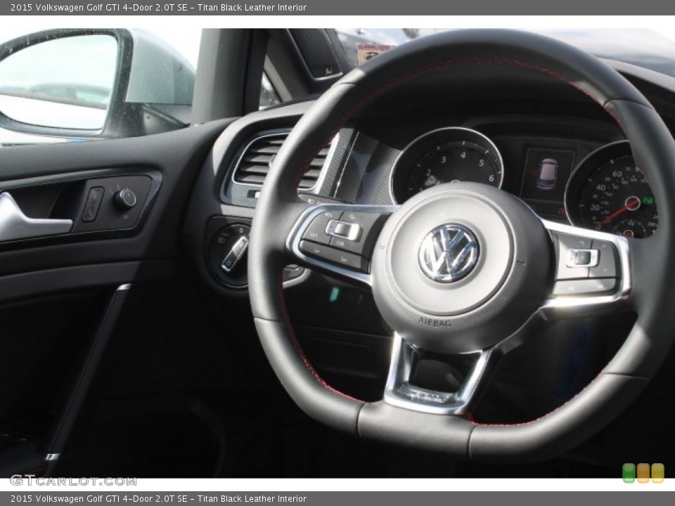 Titan Black Leather Interior Steering Wheel for the 2015 Volkswagen Golf GTI 4-Door 2.0T SE #96701467
