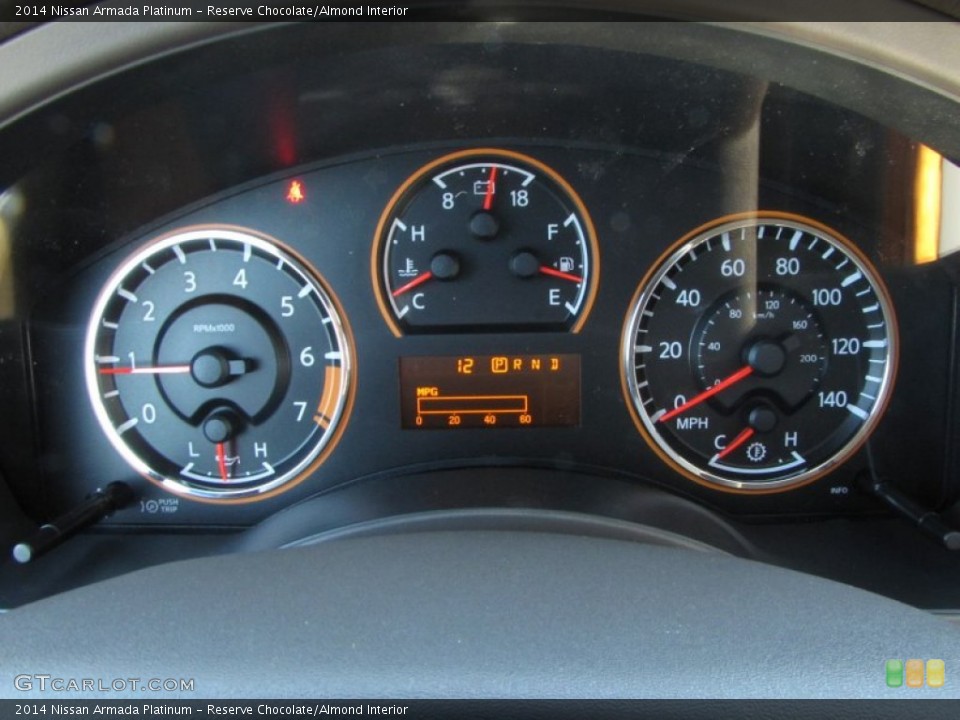 Reserve Chocolate/Almond Interior Gauges for the 2014 Nissan Armada Platinum #96704095