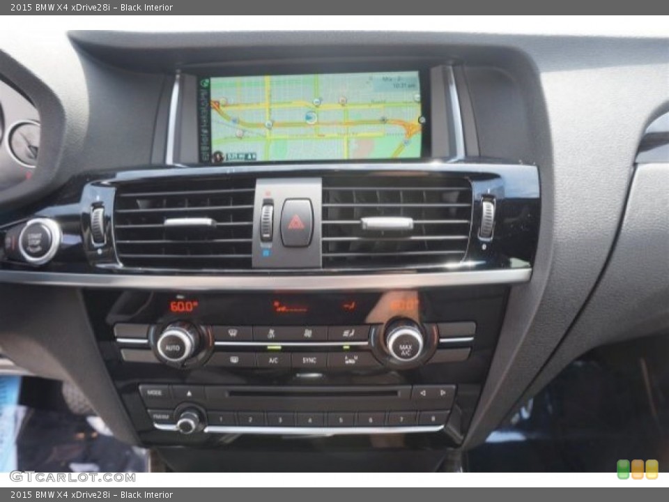 Black Interior Controls for the 2015 BMW X4 xDrive28i #96706426