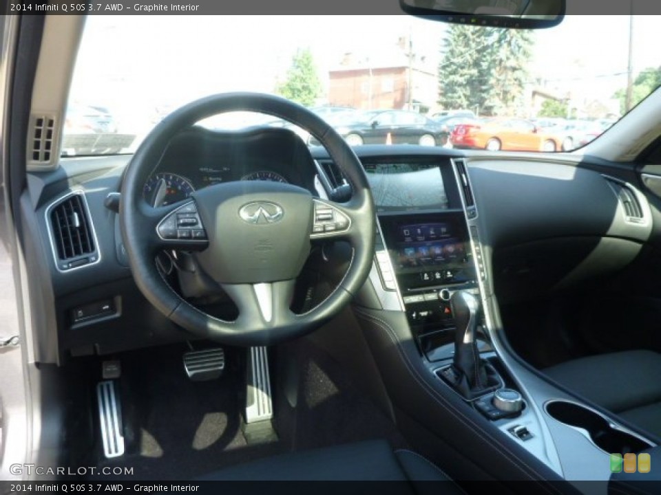 Graphite Interior Dashboard for the 2014 Infiniti Q 50S 3.7 AWD #96708952