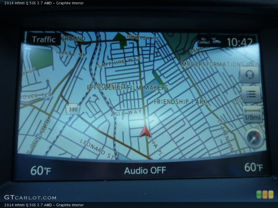 Graphite Interior Navigation for the 2014 Infiniti Q 50S 3.7 AWD #96708961