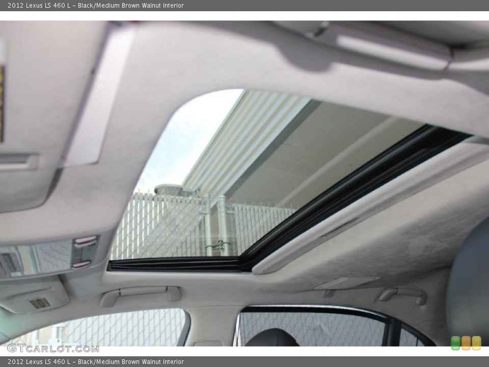 Black/Medium Brown Walnut Interior Sunroof for the 2012 Lexus LS 460 L #96709303
