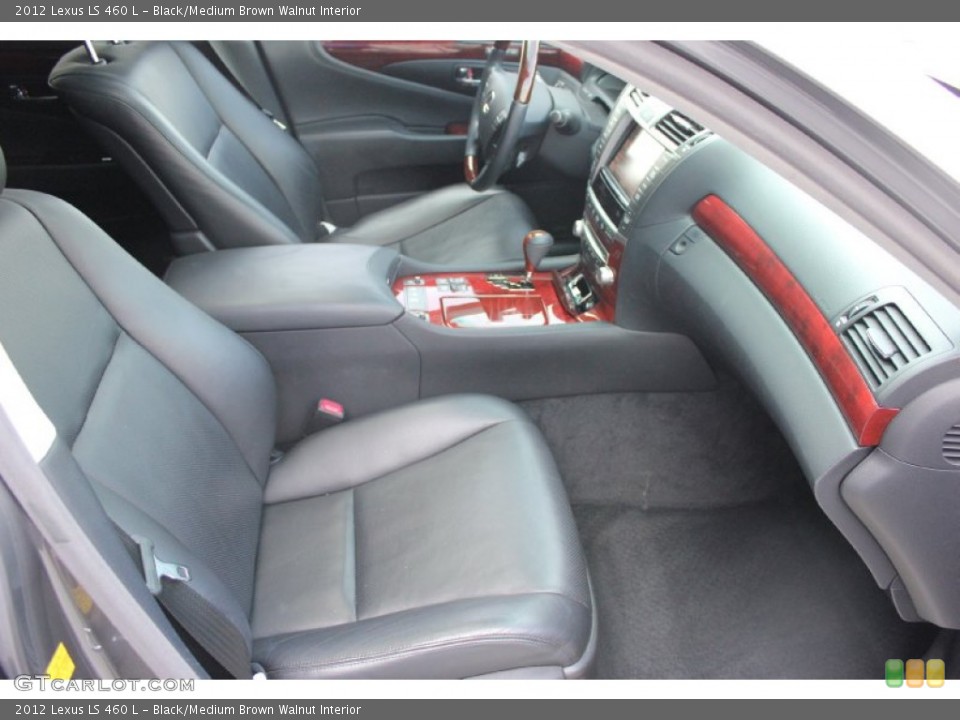 Black/Medium Brown Walnut Interior Photo for the 2012 Lexus LS 460 L #96709546