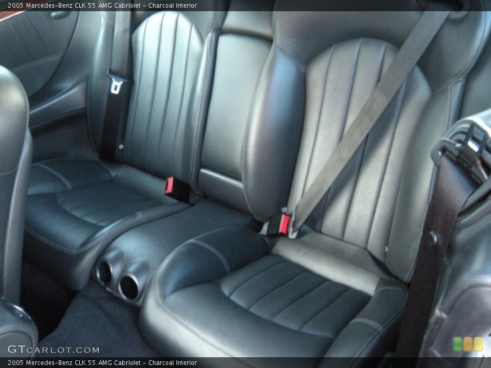 Charcoal Interior Rear Seat for the 2005 Mercedes-Benz CLK 55 AMG Cabriolet #96710194