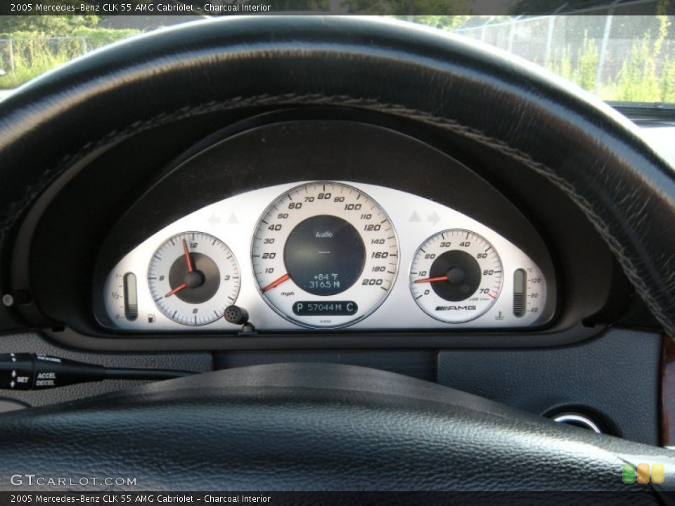 Charcoal Interior Gauges for the 2005 Mercedes-Benz CLK 55 AMG Cabriolet #96710322