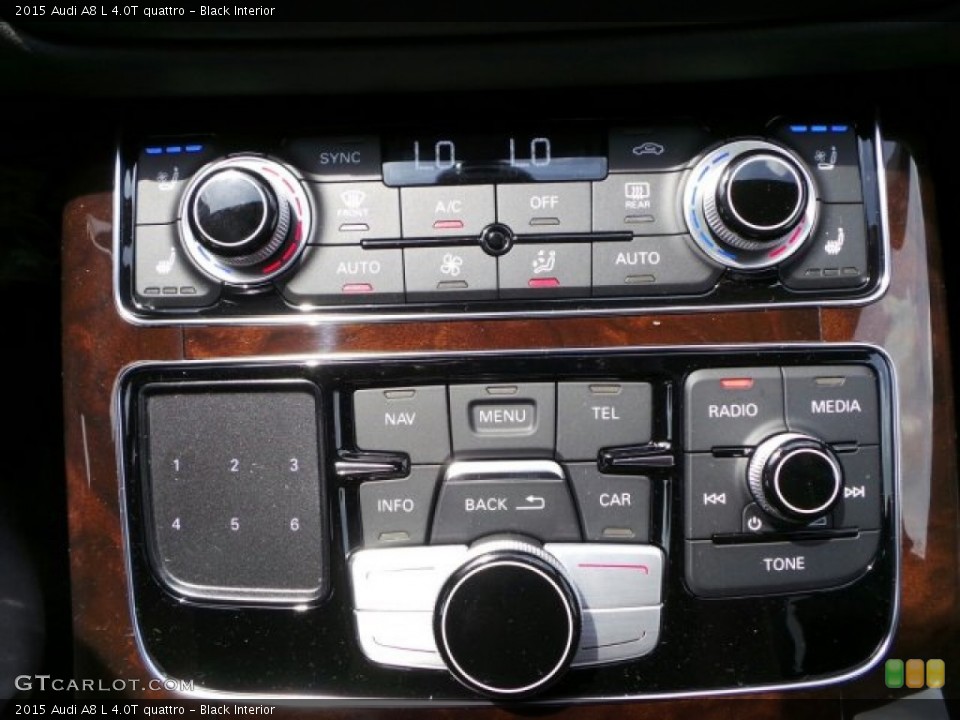Black Interior Controls for the 2015 Audi A8 L 4.0T quattro #96712504