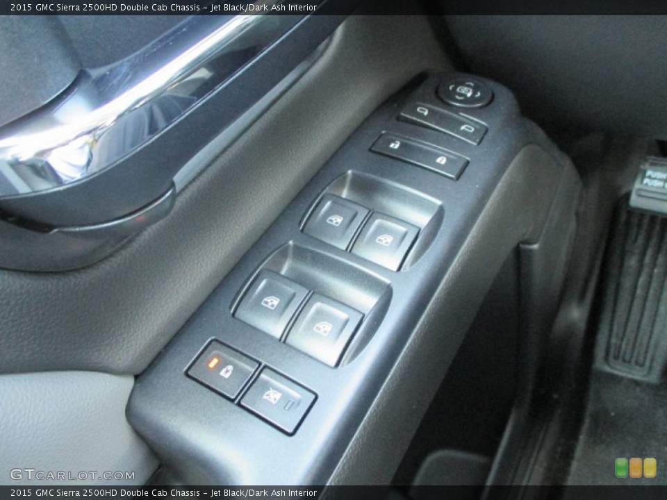 Jet Black/Dark Ash Interior Controls for the 2015 GMC Sierra 2500HD Double Cab Chassis #96713311