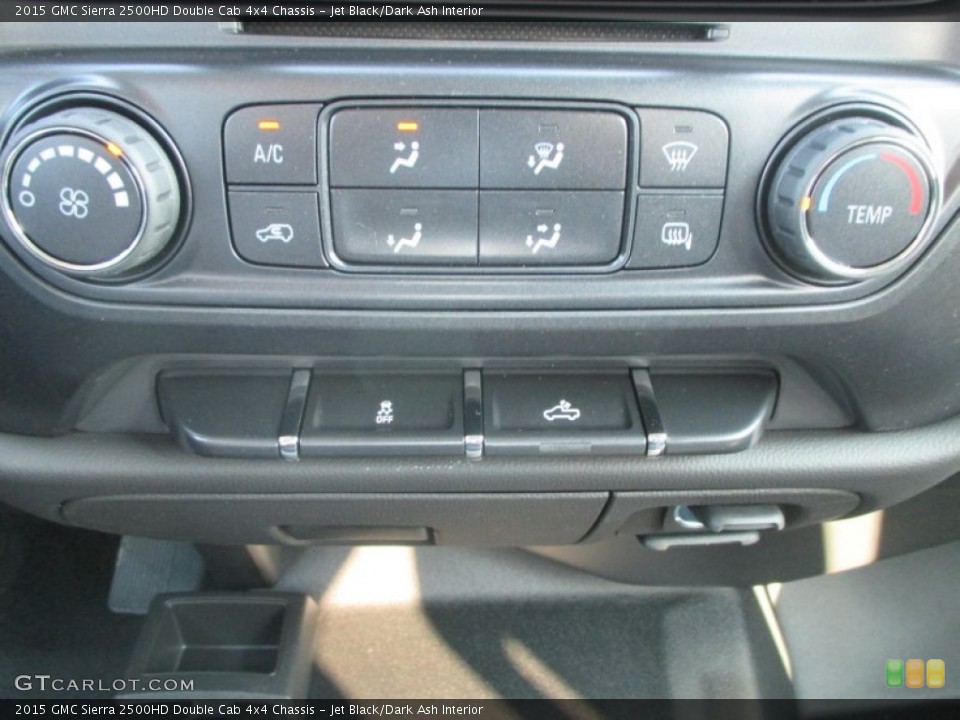 Jet Black/Dark Ash Interior Controls for the 2015 GMC Sierra 2500HD Double Cab 4x4 Chassis #96713494